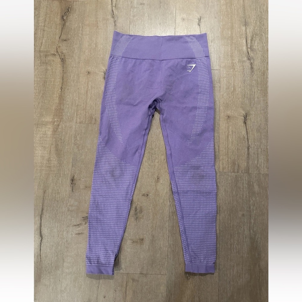Gymshark M Vital Seamless 2.0 Leggings Purple Digital Violet Marl $54 RARE Yoga